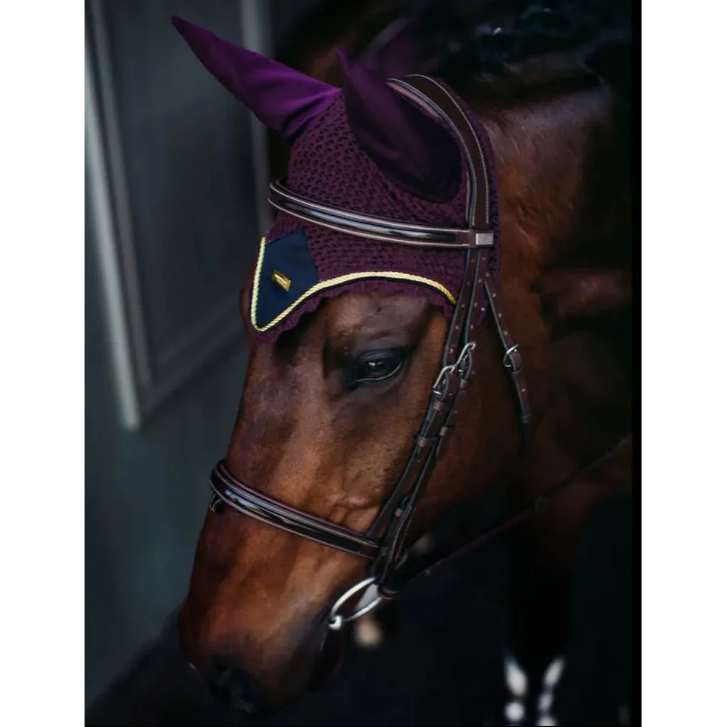 Equestrian Stockholm Bonnet Purple Gold