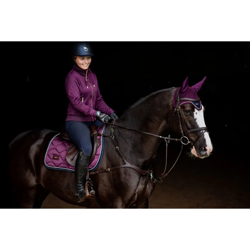 Equestrian Stockholm Bonnet Purple Gold