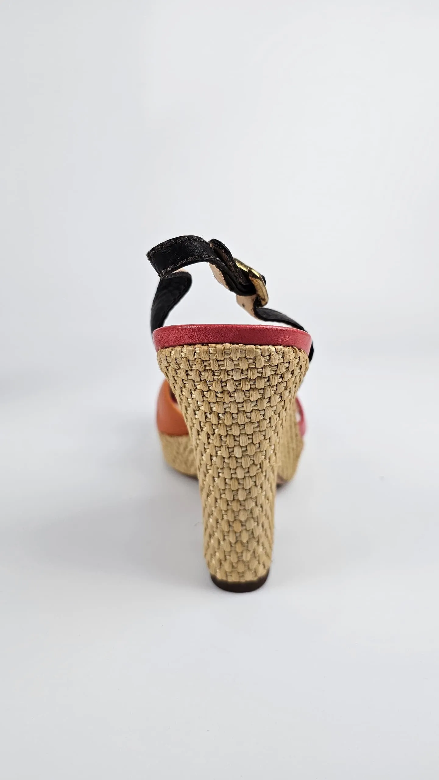 Espadrille 80 Wedge Sandals in Burnt Orange/Pink