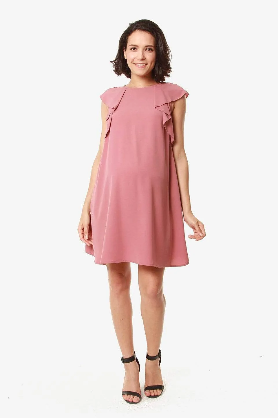 Eugenia Nursing Dress Dusty Pink