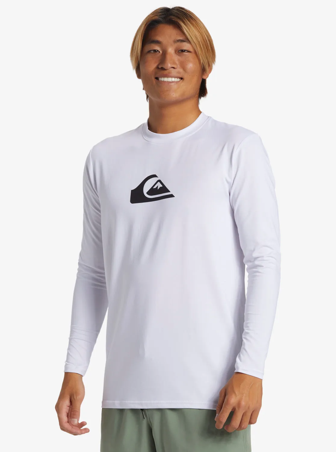 Everyday Long Sleeve Surf Tee - Black/White