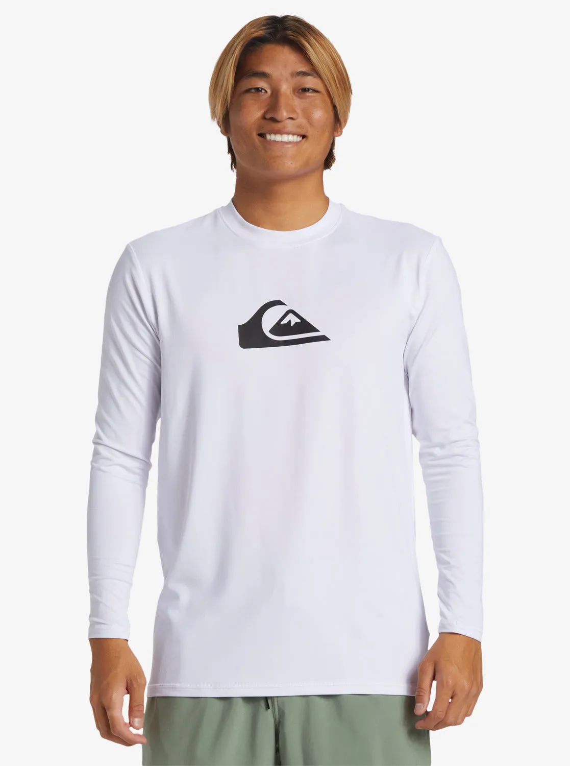 Everyday Long Sleeve Surf Tee - Black/White