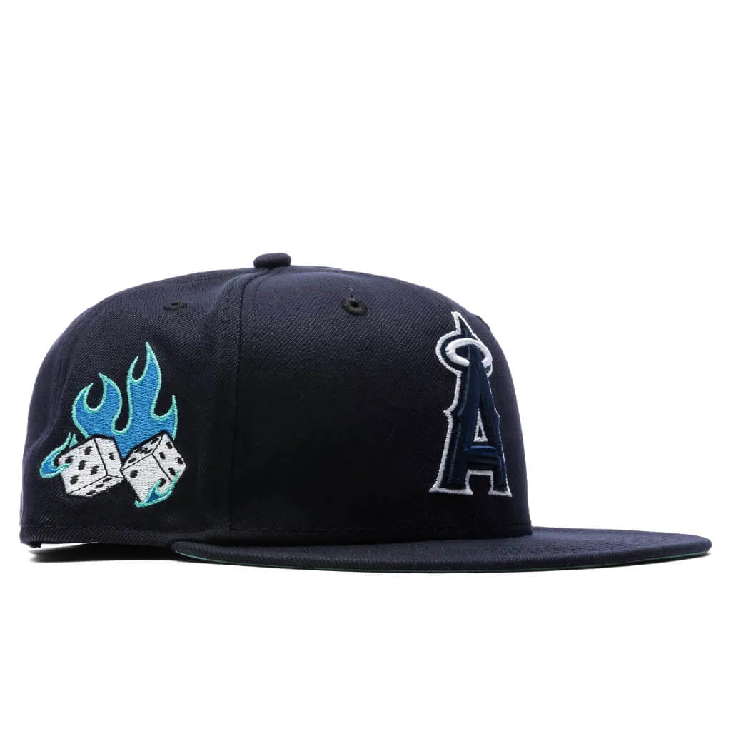 Feature x New Era Flaming Dice 59FIFTY Fitted - Los Angeles Angels