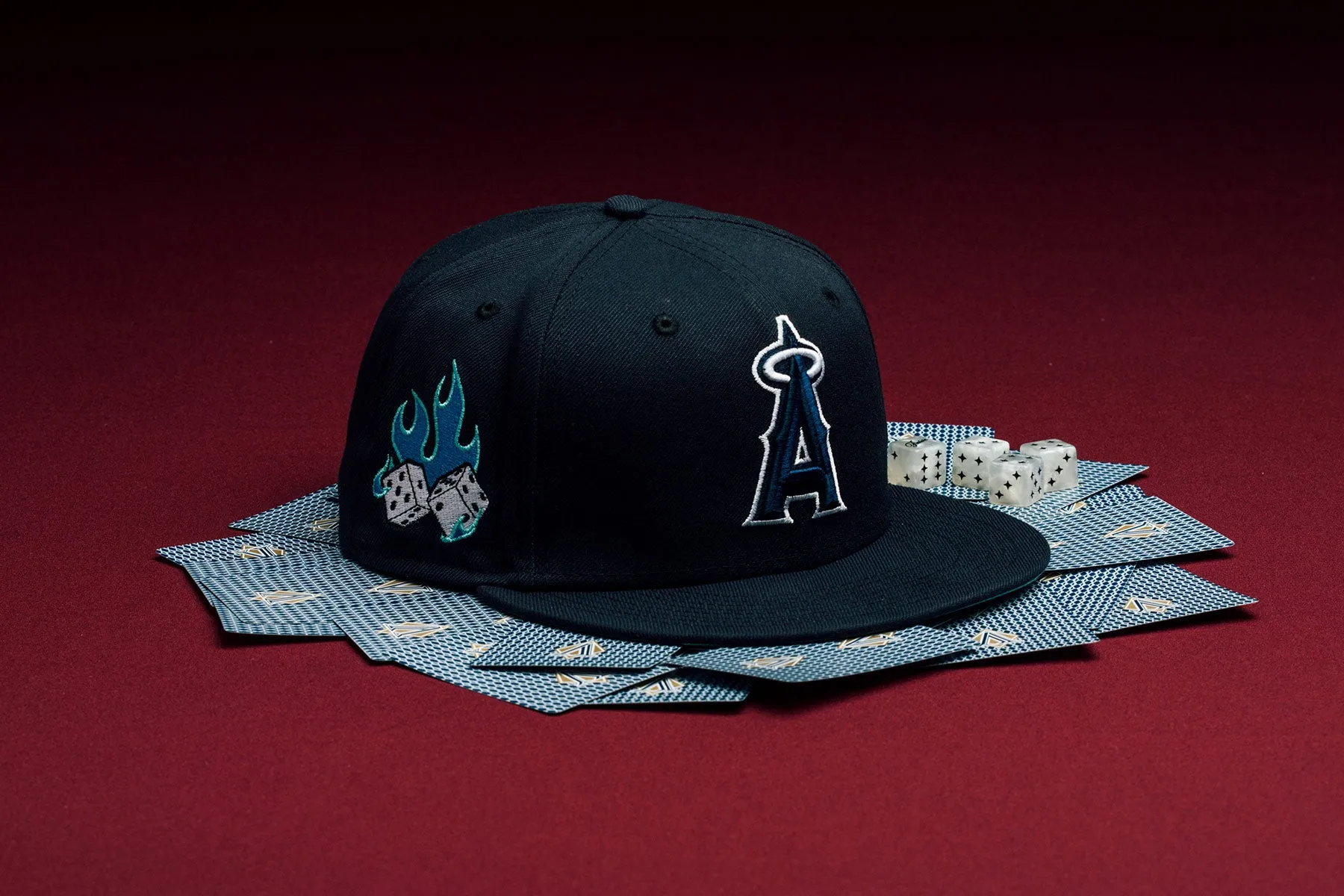 Feature x New Era Flaming Dice 59FIFTY Fitted - Los Angeles Angels