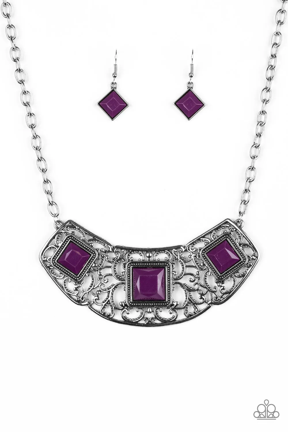 Feeling Inde-PENDANT - Purple Necklace