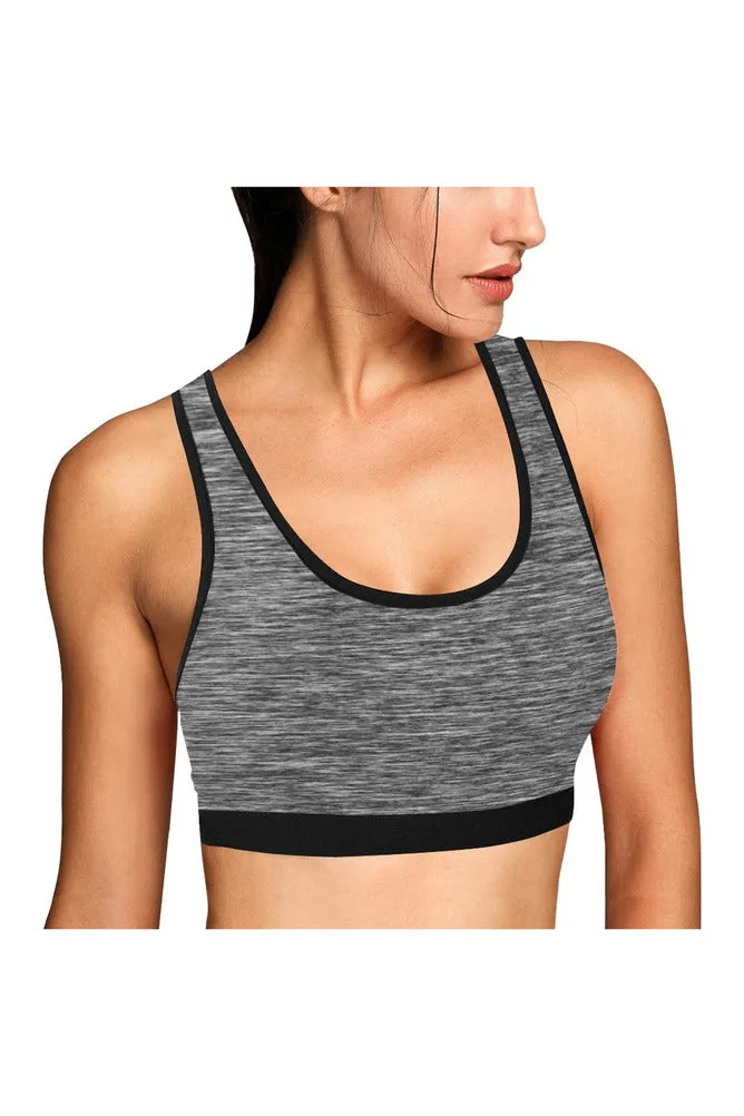 Fibrous Gray Sports Bra