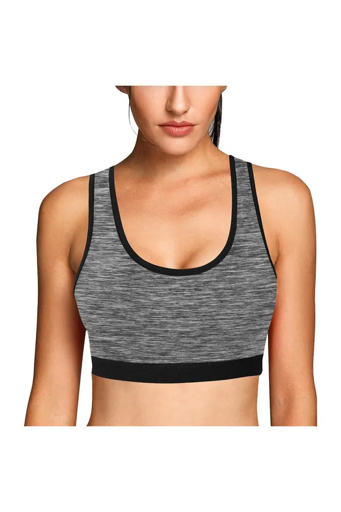 Fibrous Gray Sports Bra