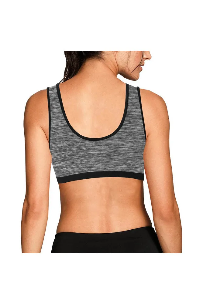 Fibrous Gray Sports Bra