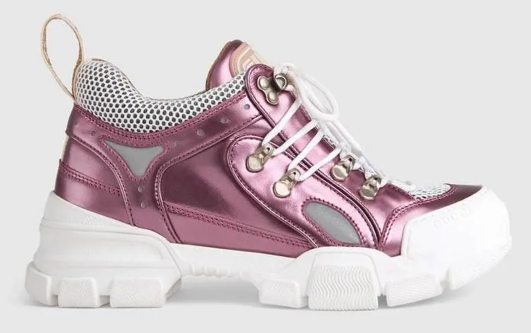 'Flashtrek' Sneakers with Removable Crystals, Pink