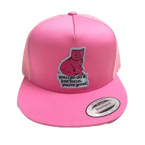 Focus Cat Cap - Pink on Pink