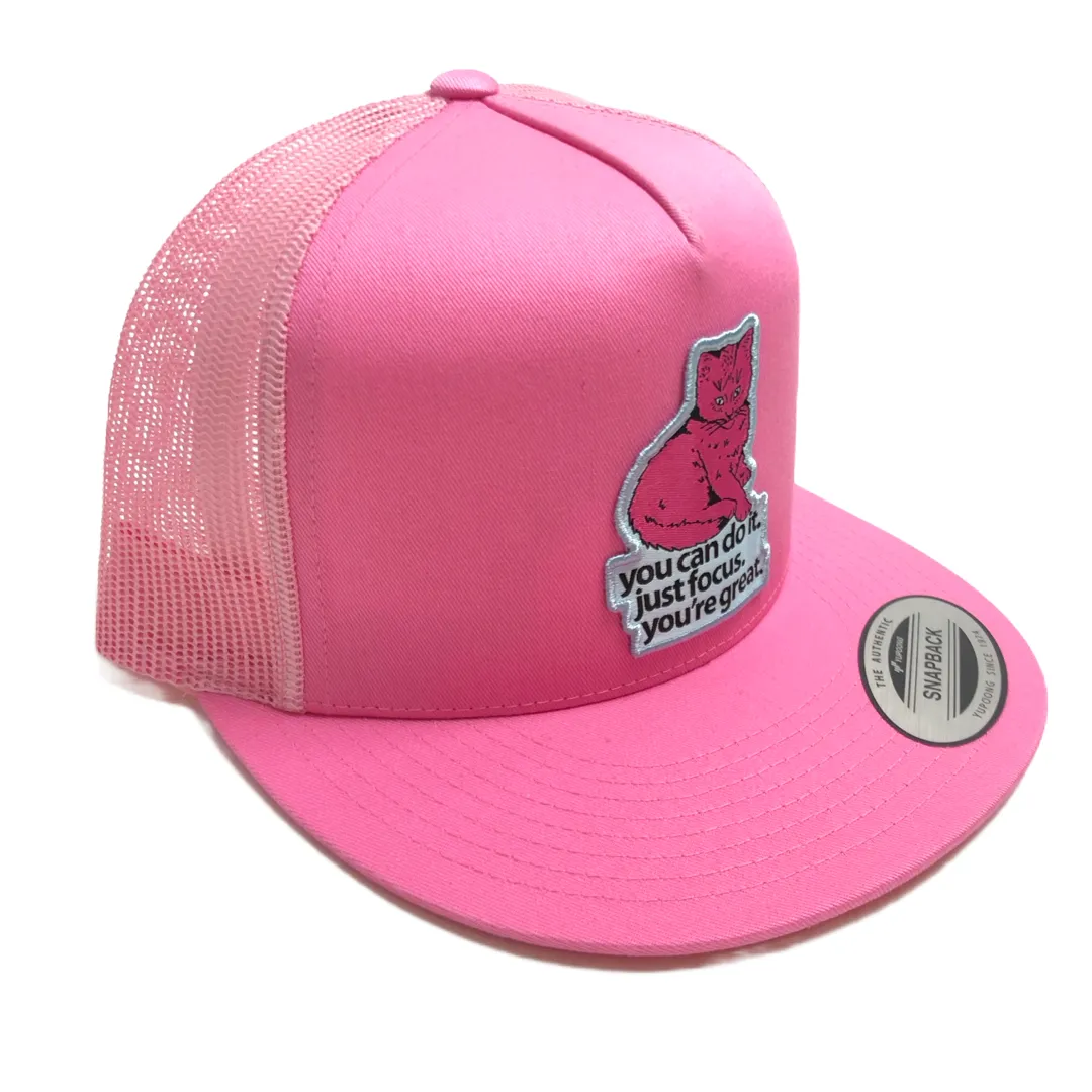 Focus Cat Cap - Pink on Pink