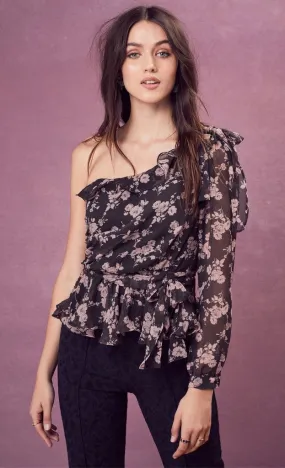 For Love and Lemons Theo One Shoulder Top