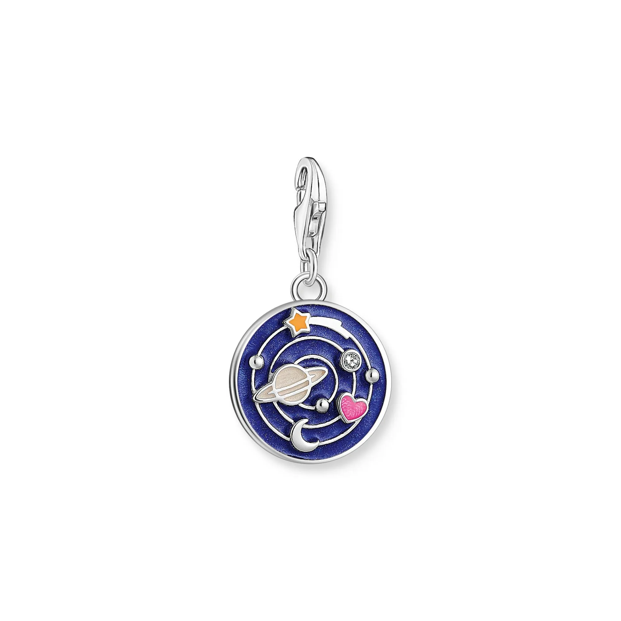 Galaxy Charm Pendant with colourful stones