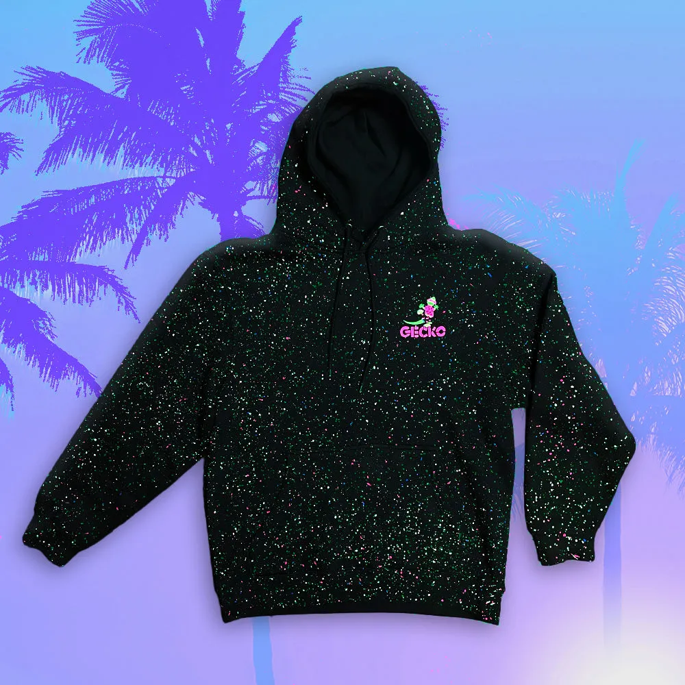 GITD SPLATTER Hoodie - Saved By The Gecko - Limited Edition