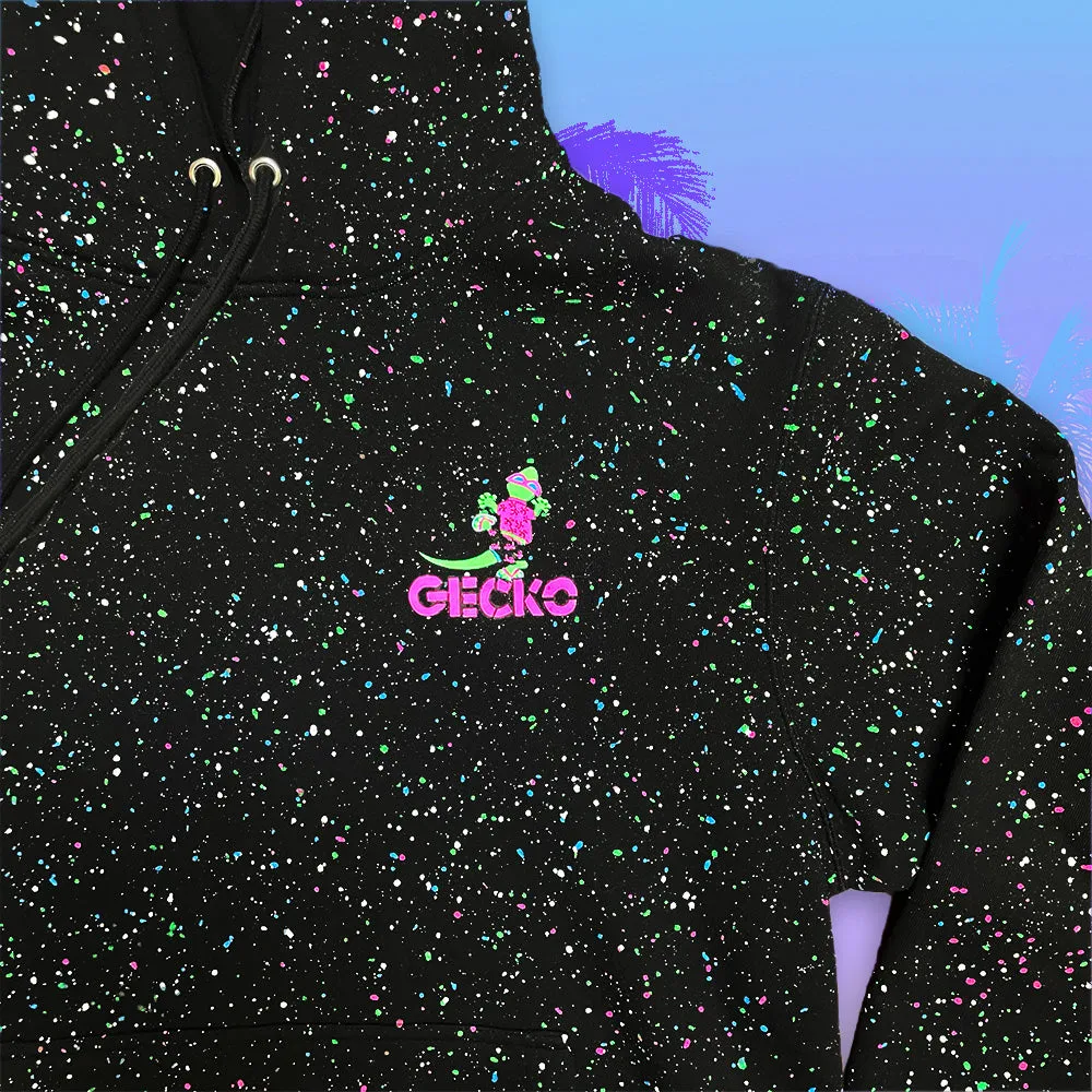 GITD SPLATTER Hoodie - Saved By The Gecko - Limited Edition