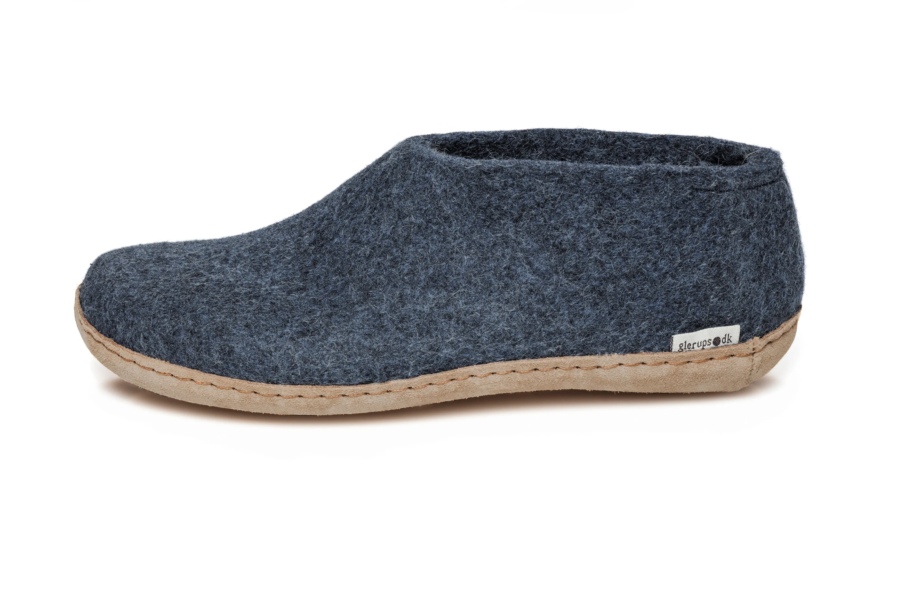 Glerups Unisex Shoe - Leather Soled - Denim