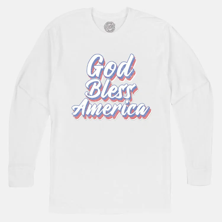 God Bless America Unisex Long Sleeve T Shirt