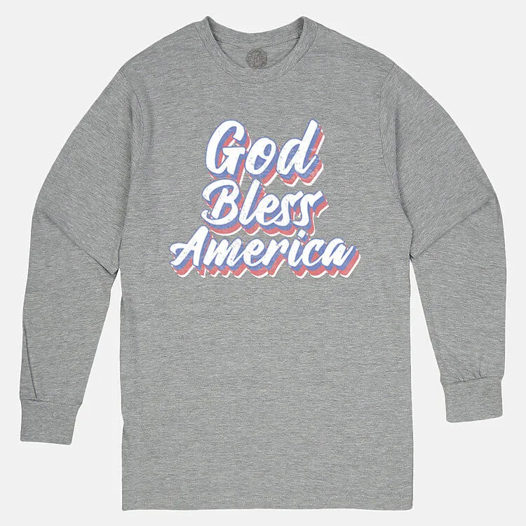 God Bless America Unisex Long Sleeve T Shirt