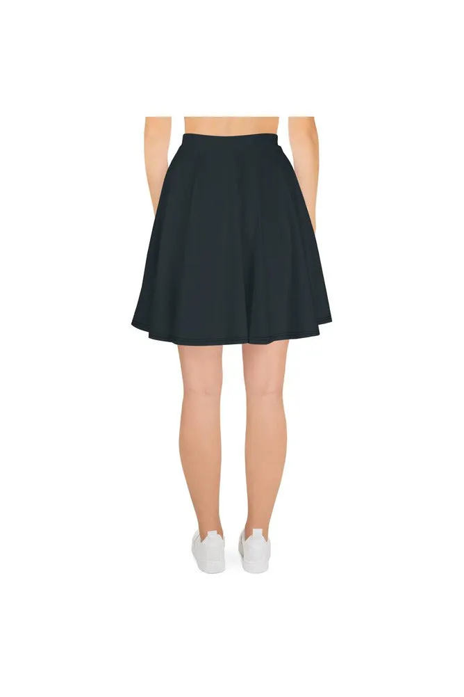 Grayish Blue Skater Skirt