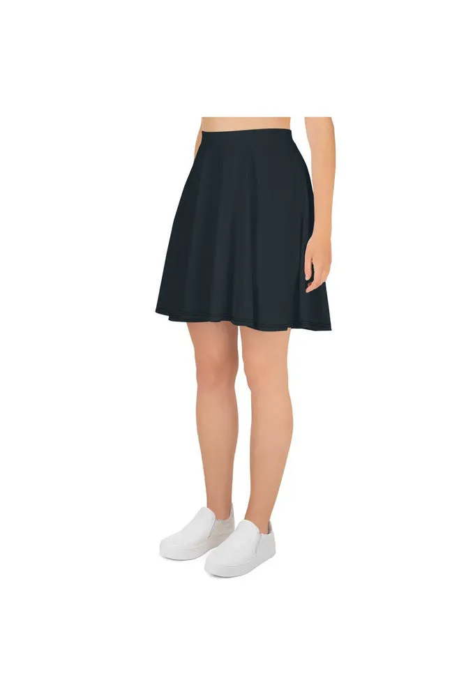 Grayish Blue Skater Skirt