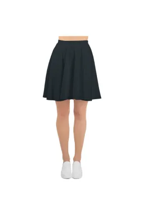 Grayish Blue Skater Skirt