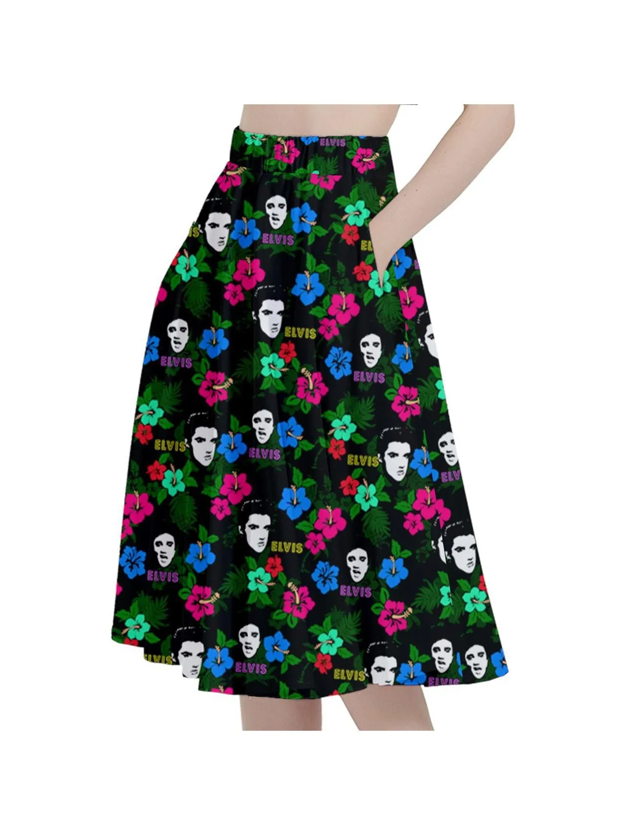 Hawaii Elvis Full Circle Skirt Various Colours