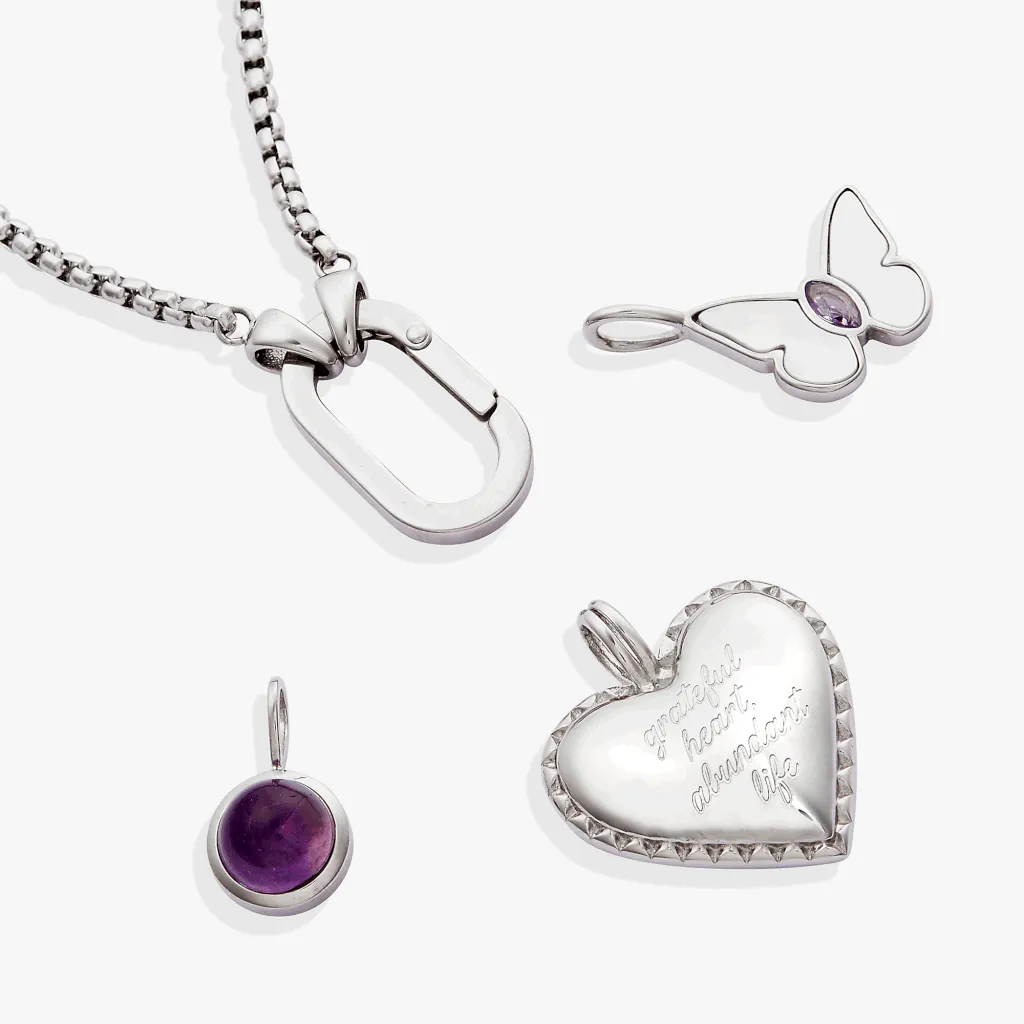 Heart Trio Charm Necklace