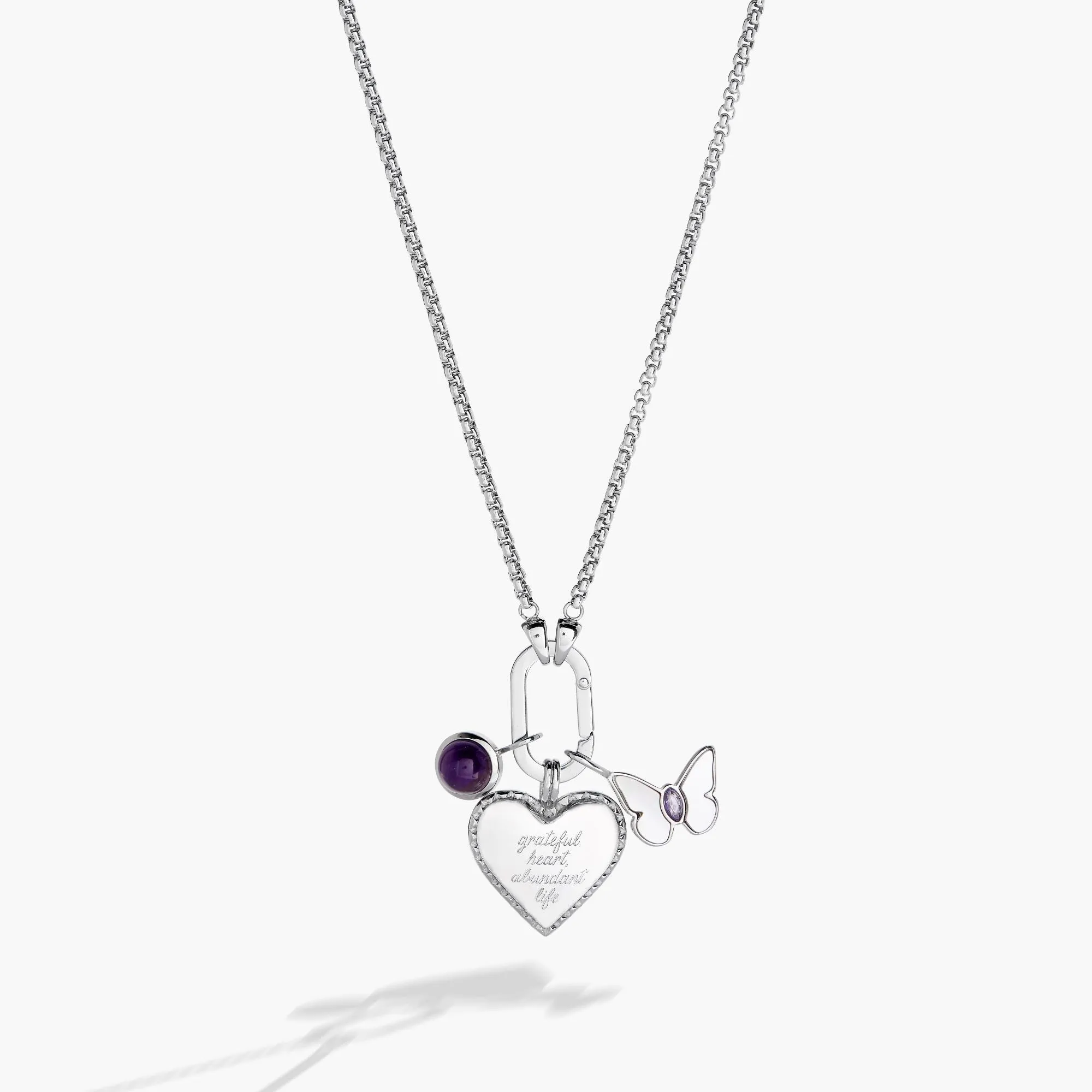 Heart Trio Charm Necklace