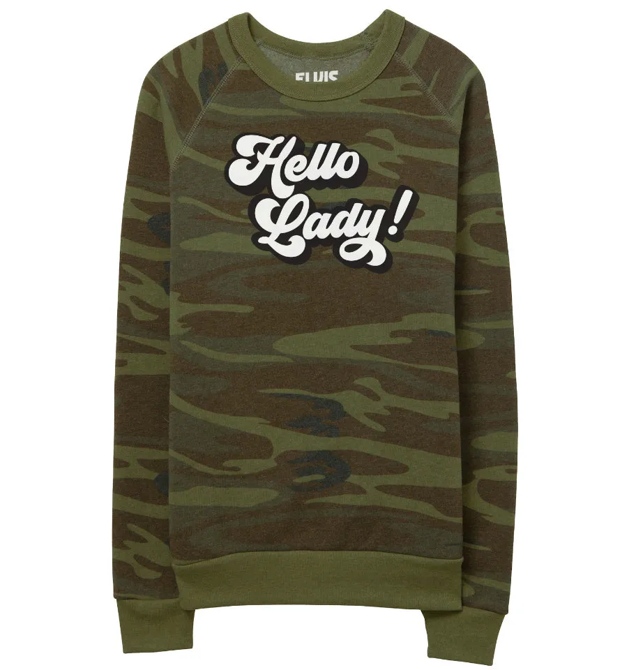 Hello Lady Unisex Pullover- Camo