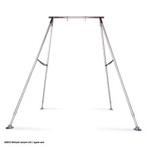 Huur X-pole A-frame voor aerial hoop, silk en straps.