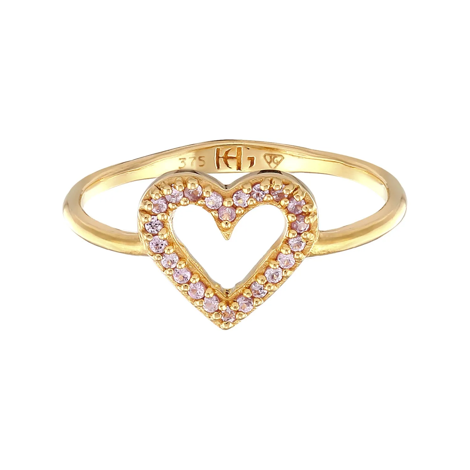 I heart you Echtgold Ring