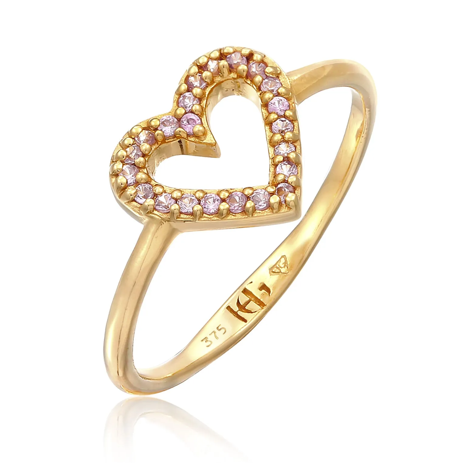 I heart you Echtgold Ring