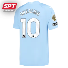 Jack Grealish #10 Manchester City Adults Home Jersey - 2023/24