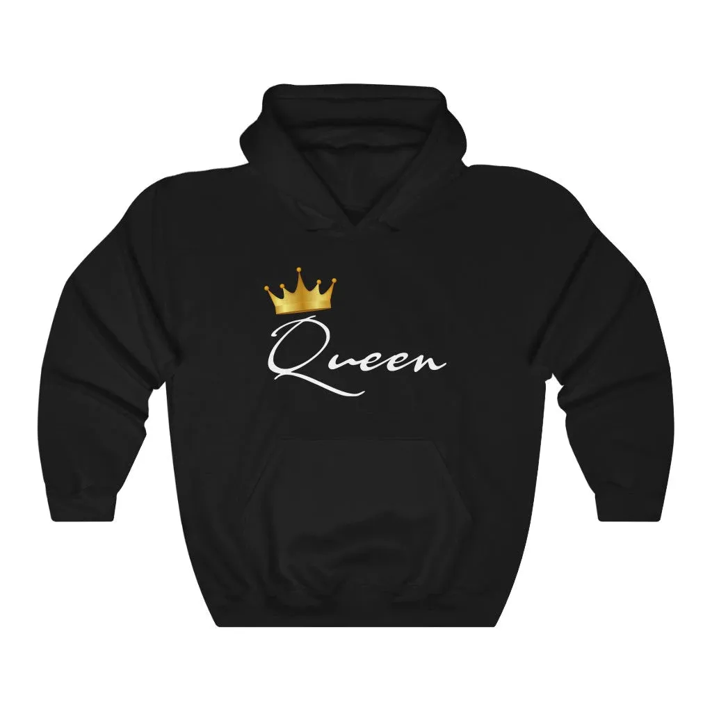 King And Queen Young Couple Hoodies