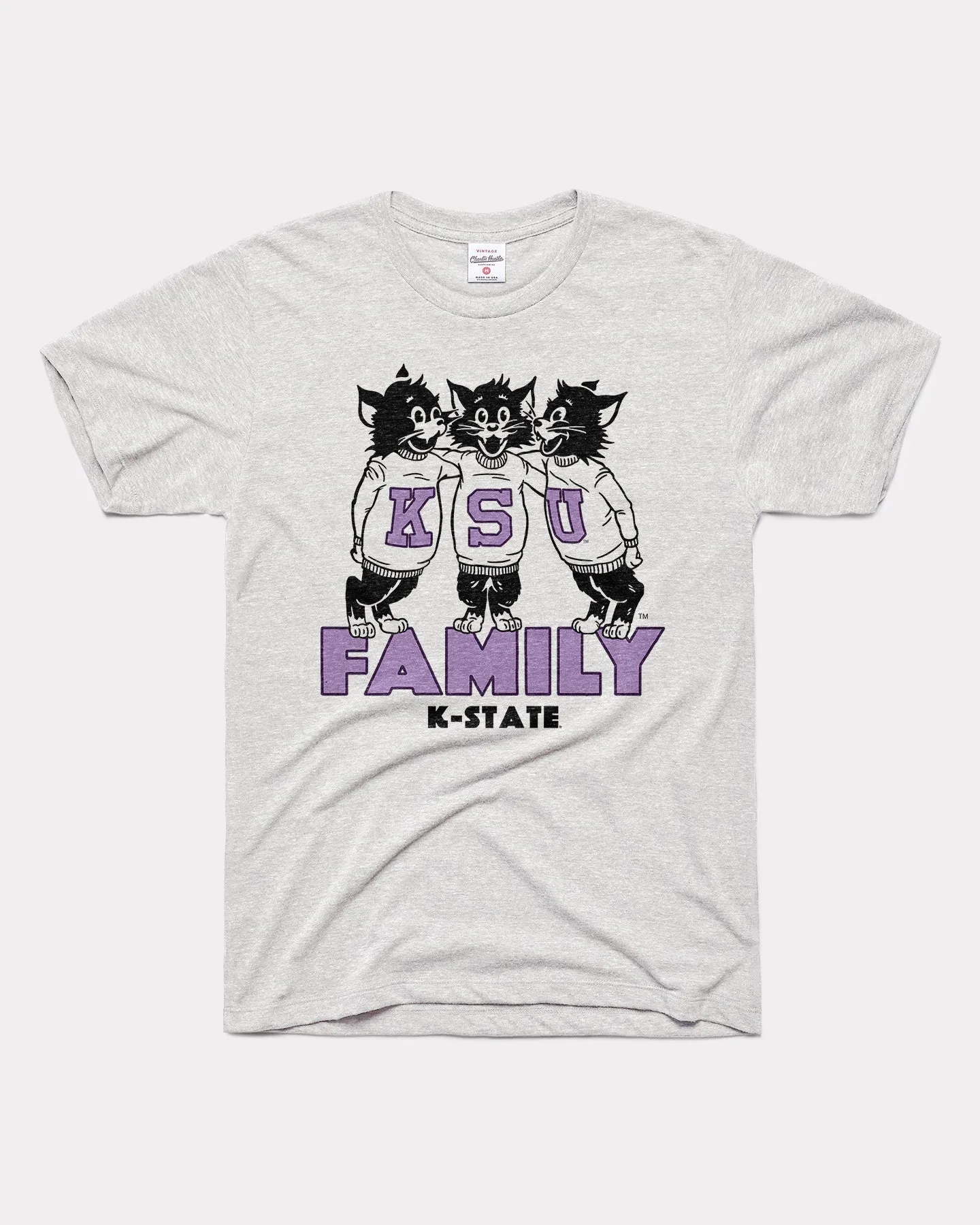 KSU Family K-State Wildcats Ash Grey T-Shirt