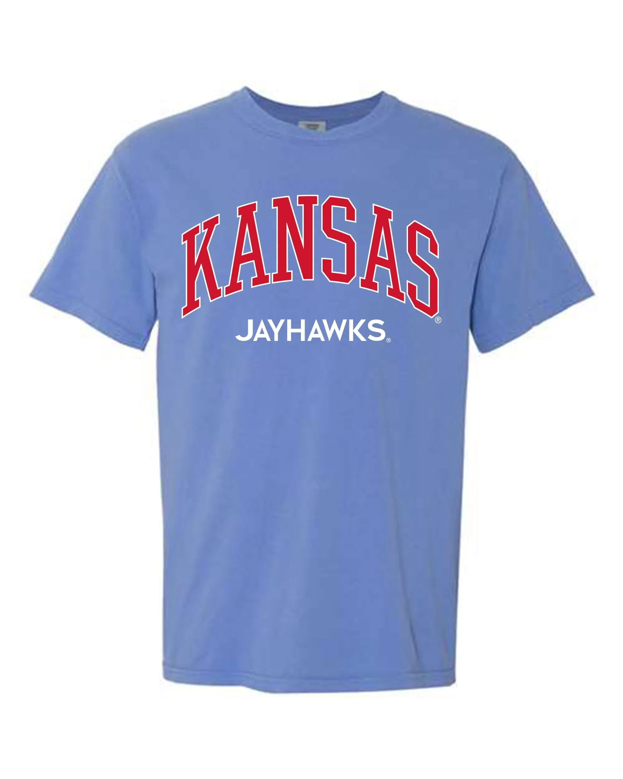 KU Jayhawks Filled Gault Mystic Blue Tee