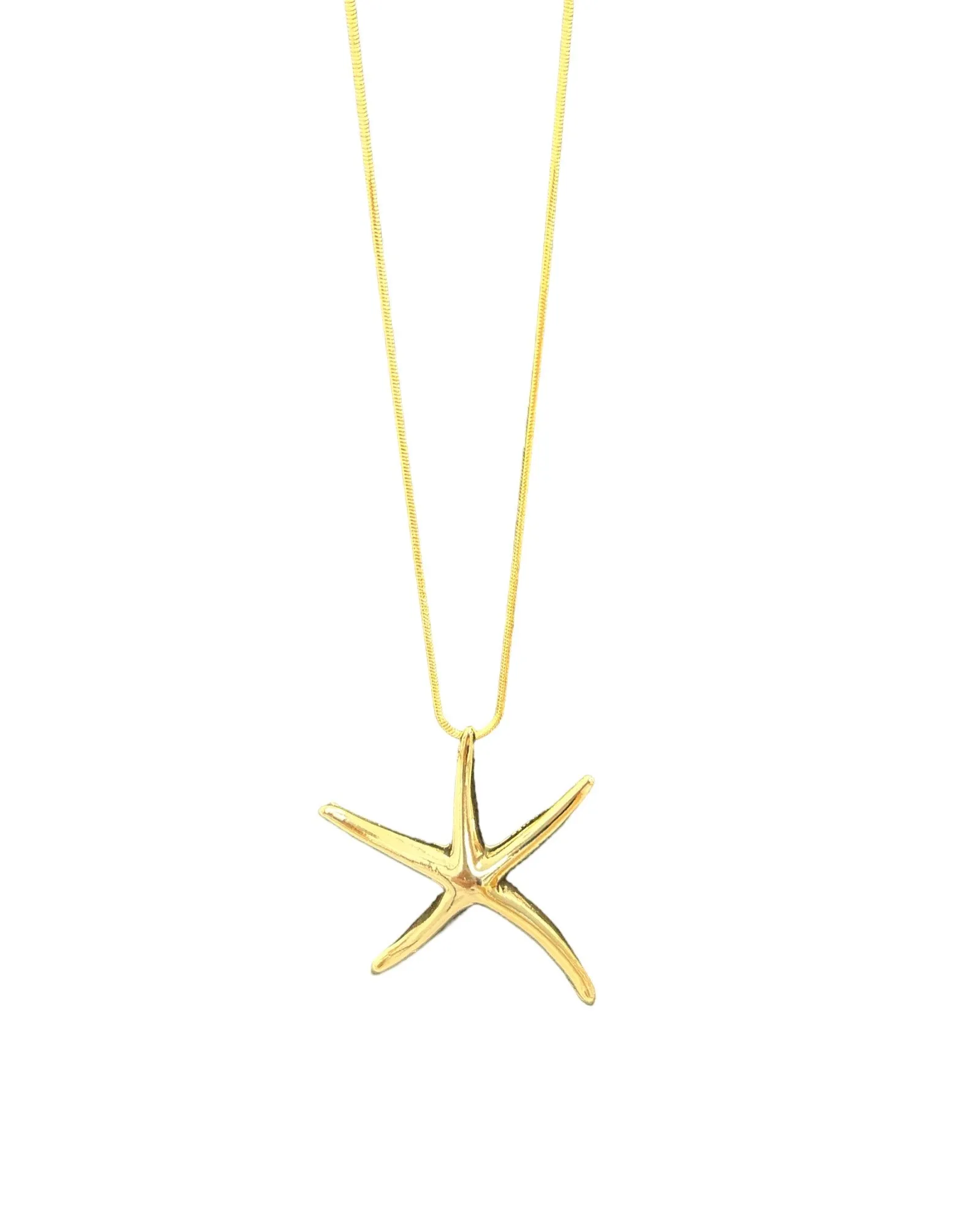 Large Plain Starfish Necklace