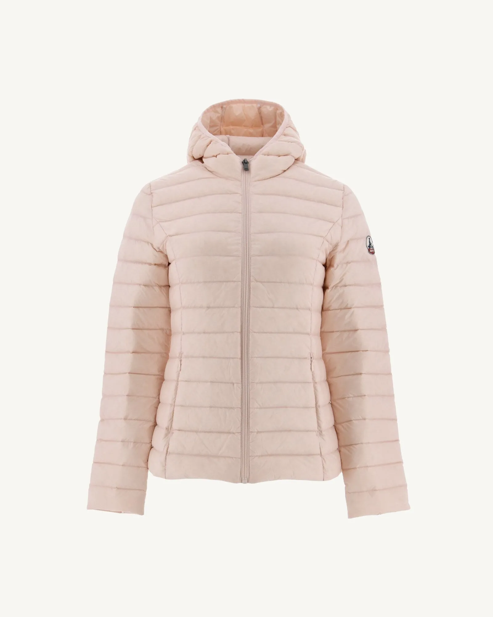 Lightweight hooded down jacket Soft pink Cloe