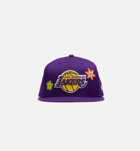 Los Angeles Lakers 59Fifty Flower Mens Hat - Purple