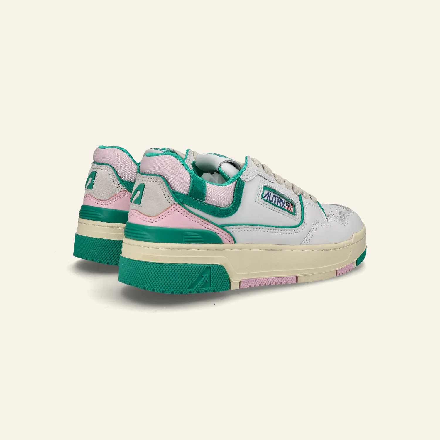 LOW SNEAKER CLC  | White/Green/Pink