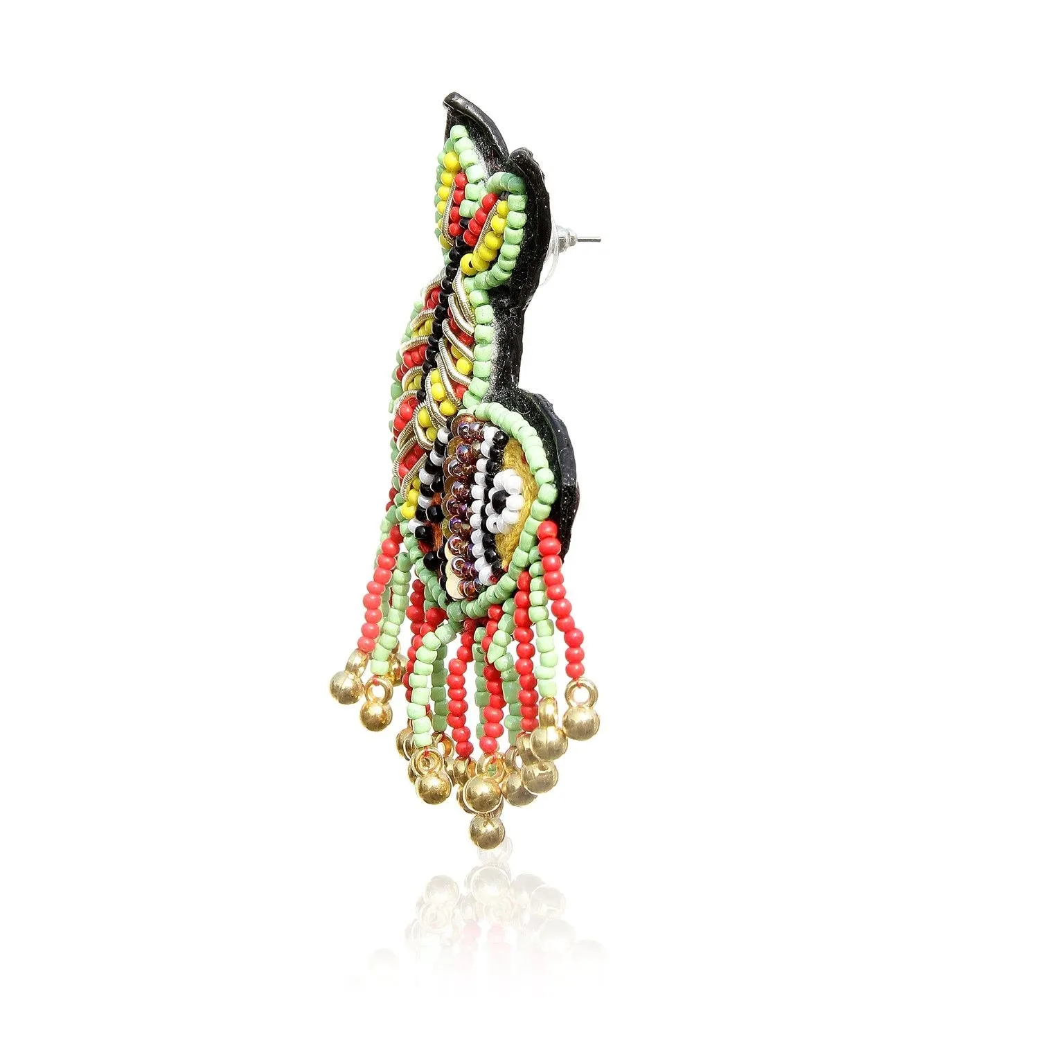 Matsya Embroidered Earring