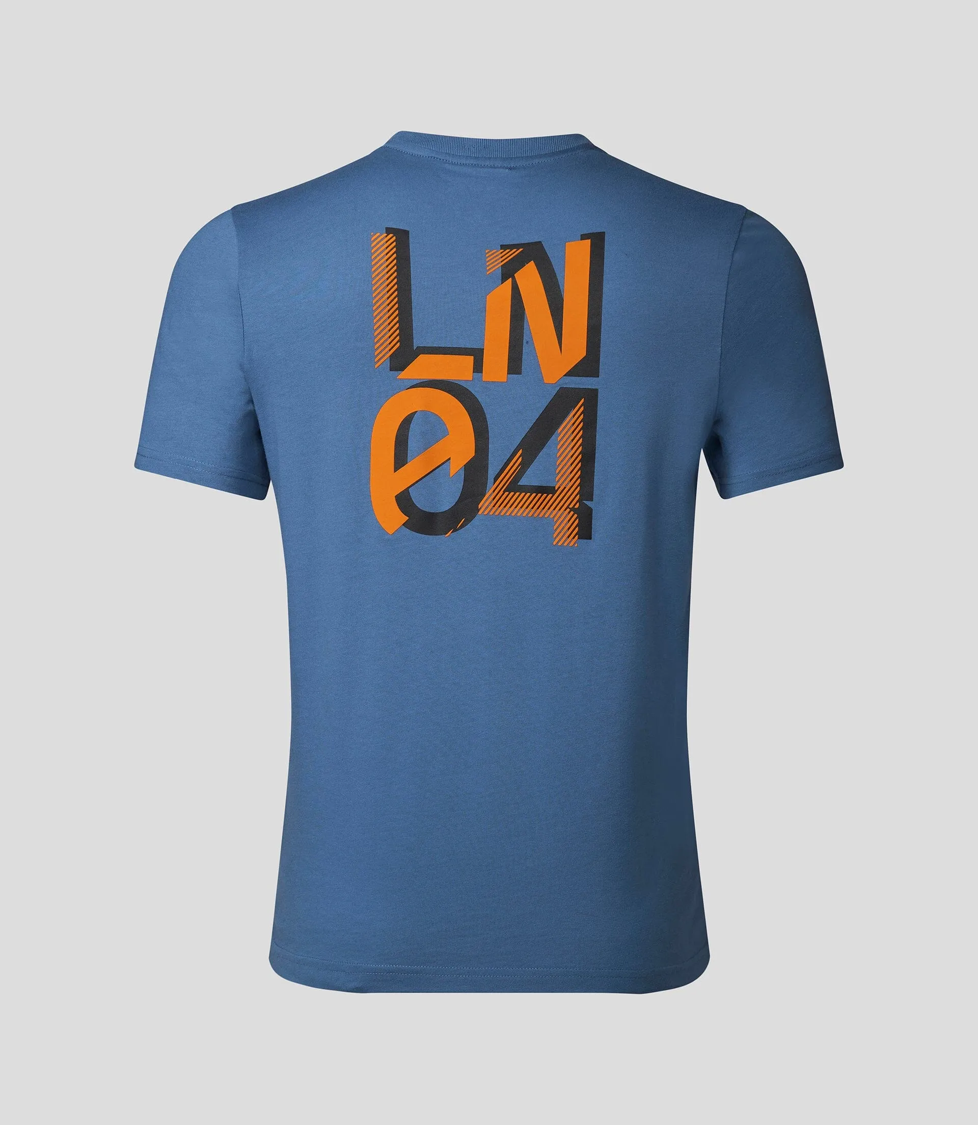 McLaren F1 Lando Norris Men's Core Essential T-Shirt- Anthracite/Orange/Blue