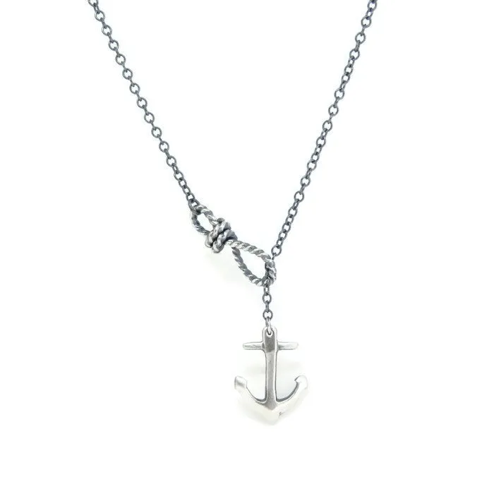 medium anchor toggle necklace