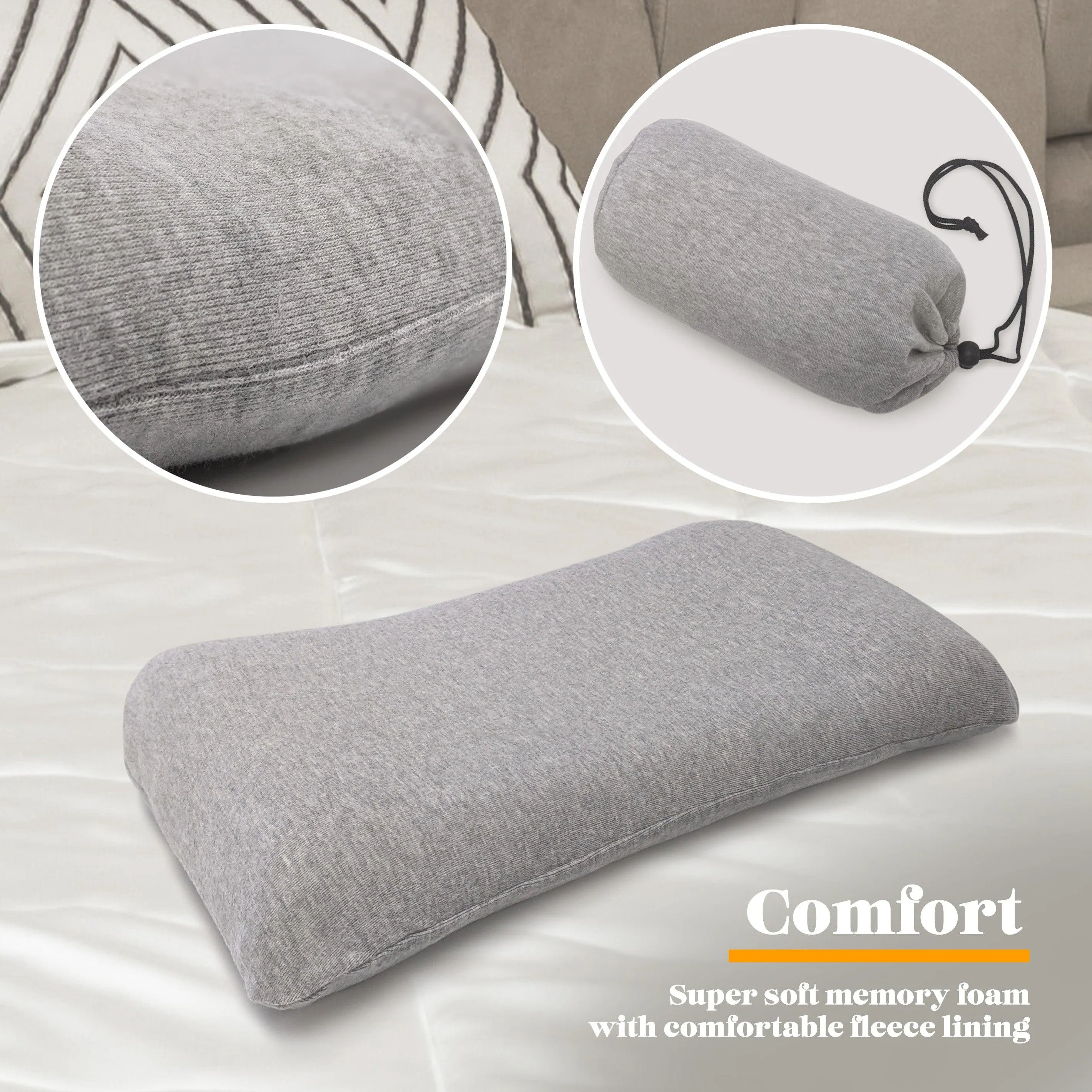 Memory Foam Travel Pillow