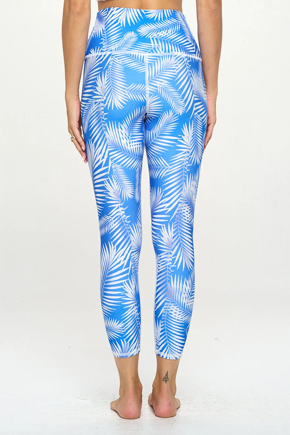 Mia -  Tropical Palms - 7/8 Legging (High-Waist) - LIMITED EDITION