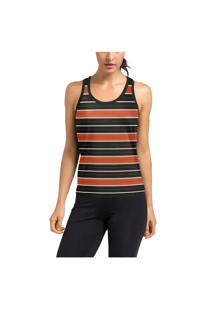 Modern Stripe Women's Racerback Tank Top