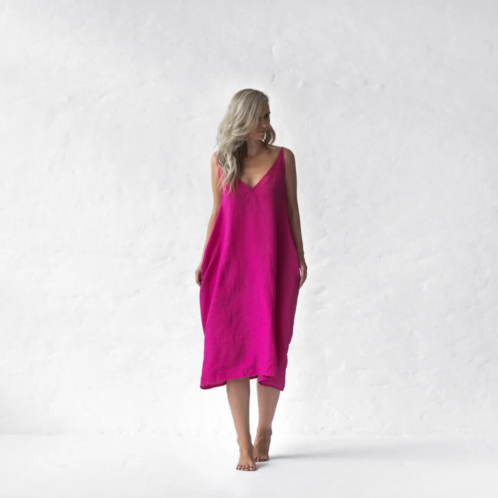 Nanami Dress | Neon Pink seaside tones sale