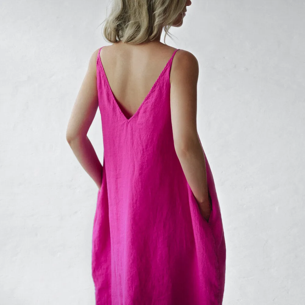 Nanami Dress | Neon Pink seaside tones sale