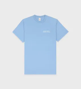 New Drink Water T-Shirt - Atlantic/White