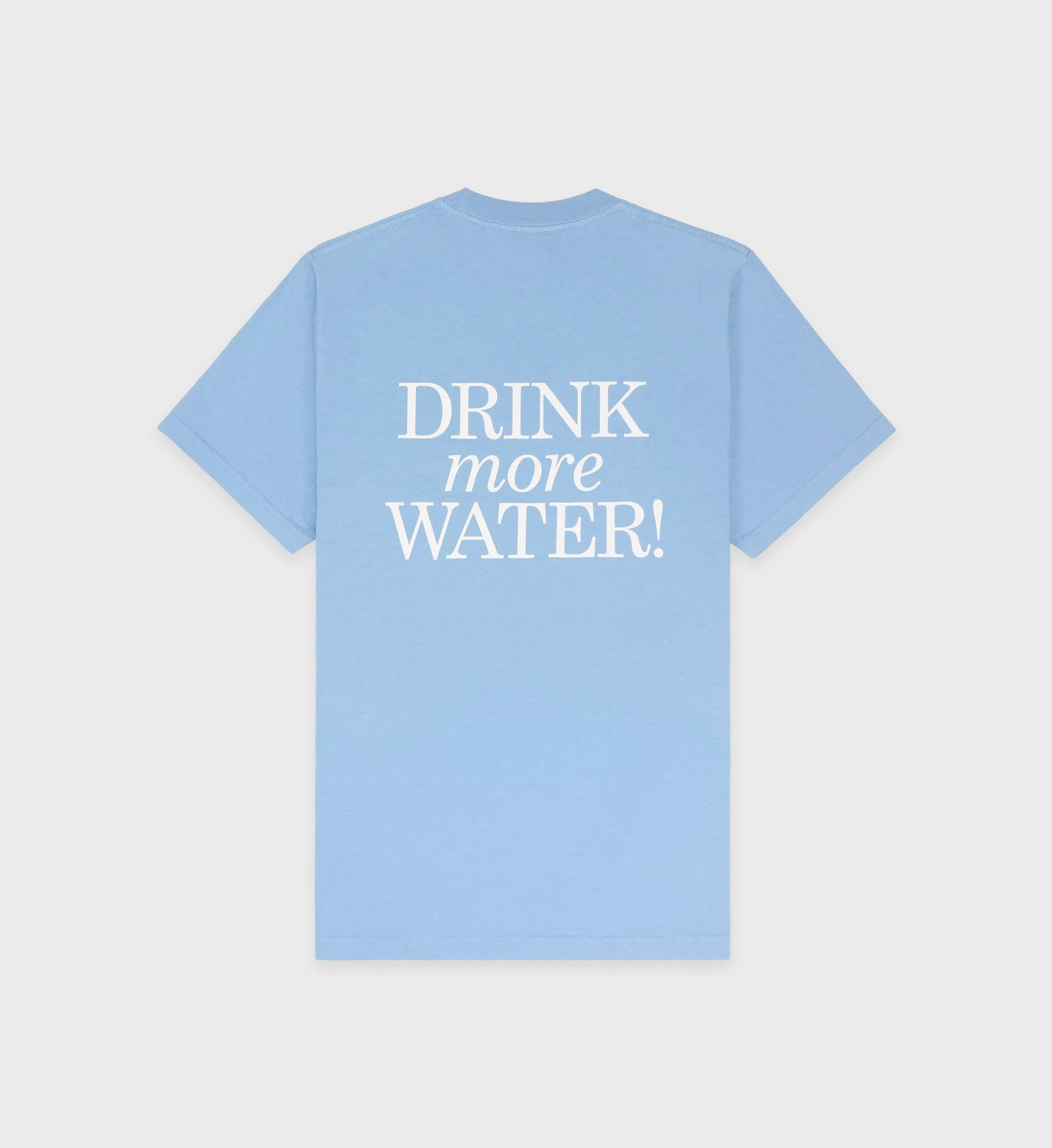 New Drink Water T-Shirt - Atlantic/White